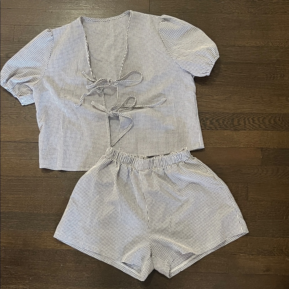 Checkered Two-Piece Set